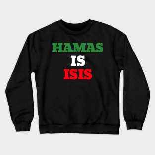 HAMAS IS ISIS Crewneck Sweatshirt